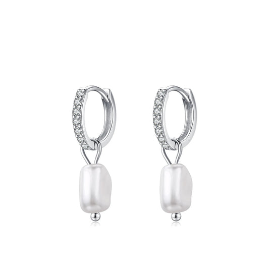 925 Silver Pearl Earrings